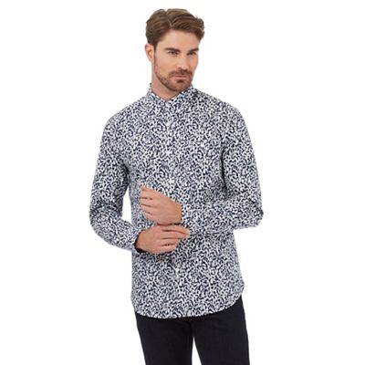Hammond & Co. by Patrick Grant White floral print tailored fit shirt